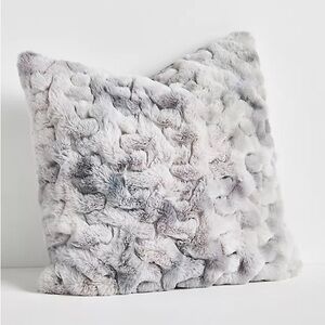 NWT Anthropologie Luxe Sculpted Faux-Fur Pillow
